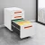 Import modern office equipment steel 3 drawers round edge mobile pedestal filing cabinet with cushion removable file drawer cabinet from China
