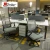 Import modern office furniture metal leg modular work station desk office 4 person work station partition from China