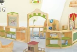 Moetry Childrens Furniture Sets for Kindergarten Classroom Reading Corner Solid Wood