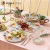 Import MONAZONE Spring Garden Series American style Ceramic Bowls and Plates Dinnerware Sets from China