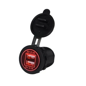 motorcycle boat universal car usb socket charger usb car charger quick charger