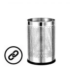 Mowell Stainless Steel Perforated Open Dustbin/Stainless Steel Garbage Bin 5 Litre (7