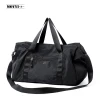 MOYYI 2020 Foldable lightweight travel inspira travel duffel gym bag waterproof Pink Black Travel Duffle Bag fitness bag