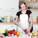 Multi-use 500W Immersion hand stick blender food processor mixing beaker and whisk stick hand blender