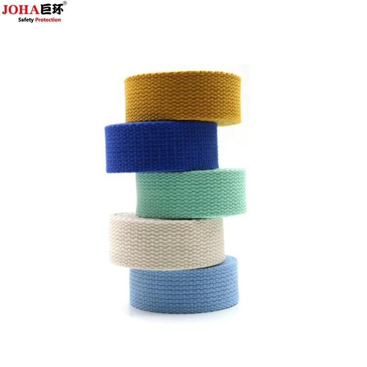 Multicolor water fireproof 2mm 30mm polyest fabric lashing self adhes 25mm shoulder flat bags strap polyester webbing strap