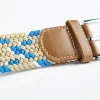 Multicolor Woven elastic fabric Stretch Braided Belts  Military Canvas Belt for dress jeans