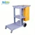 Import Multifunction commercial housekeeping hotel janitor cart trolley with yellow bag from China