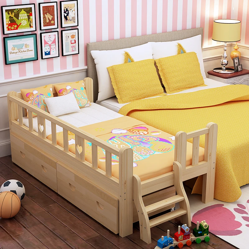 Multifunctional High Quality Eco-friendly Kids Wood Toddler Bed Children