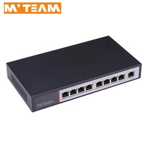 MVTEAM CCTV products 802.AT 8 port 10/100Mbps poe network switch