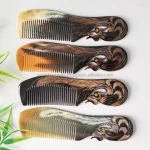 Natural Buffalo Horn Comb, Symbol of Immortality and Resurrection, Anti-Static Handmade Horn Comb, Eco Comb, Fine Beard Comb