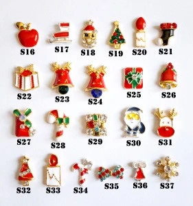 New Arrival Christmas Design Shiny Alloy Jewelry for Nail Art Decoration