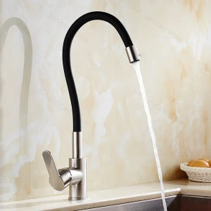 New Arrival kitchen faucet pull out flexible nickle brushed sink mixer tap XR6643
