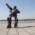 Import New Arrival Realistic Human Cosplay Amusement Park Robot Costume from China