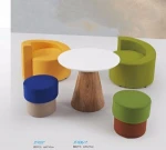 New arrival restaurant furniture round hotel lobby sofa
