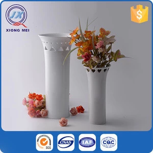 New arrival white porcelain creative decoration chinese porcelain vase