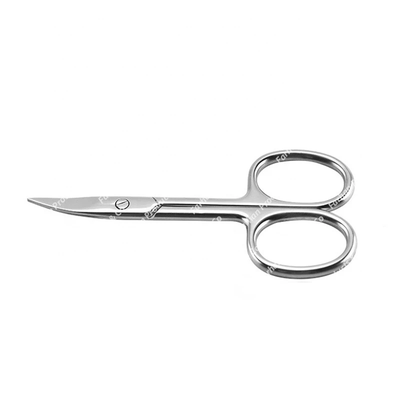 Buy New Black Handle Curved Sharp Cuticle Scissors, Nickle Plated
