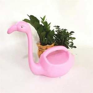 New Cartoon Little Swan plastic spout long mouth pot Plastic Watering Can