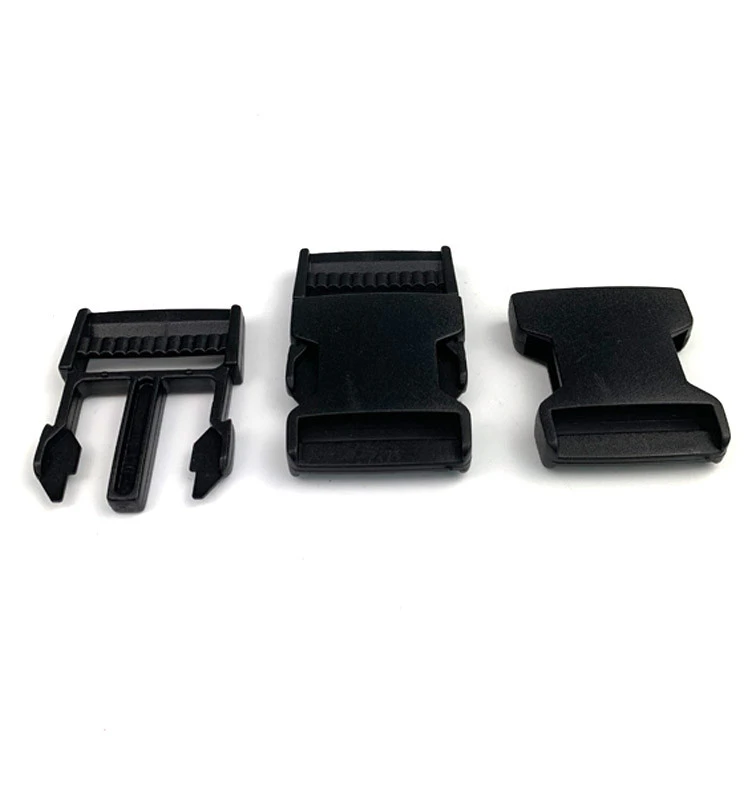 New custom POM plastic bag accessories safe belt lock multi-color quick release buckle belt