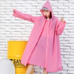 New Design 3 in 1 Universal Fashion Plastic Rainwear Waterproof Adults EVA Long Rain Coats for walking walk Electric bike