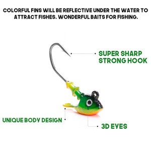New design 4 in 1 box wholesales 4 color  6.5g  8g  lead fishing sinker hooks