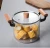 New Design Clear High Borosilicate Heat Resistant Glass Cookware Cooking Pot with Handle