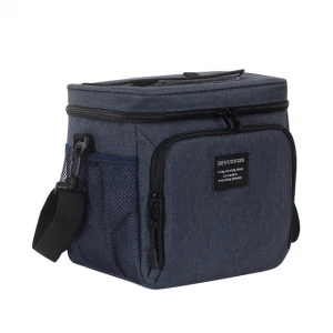 New Design Waterproof Lunch Box Bag Oxford Insulated Cooler Bag Shoulder Fitness Cooler Lunch Bag