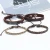Import New Fashion 4pcs/set Black Wrap Woven Handmade Men Bracelets Hemp Rope Vintage Cowhide Leather Bracelet from China