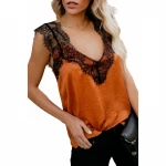 New Fashion Clothing 2020 Wholesale Casual Women V-Neck Lace Cami Women Tank Top