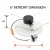 Import New Hot Sale 5/6inch dimmable SMD led Functional Retrofit kit Recessed led downlight from China