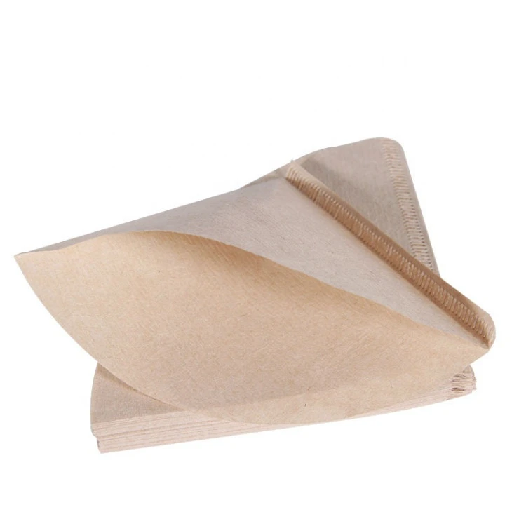 New Product 100% Pure Natural Original Wood Pulp V60 Coffee Filter Paper Coffee Supplies
