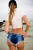 Import New summer fashion sexy low waist ripped hole ladies denim shorts hot pants jeans from China