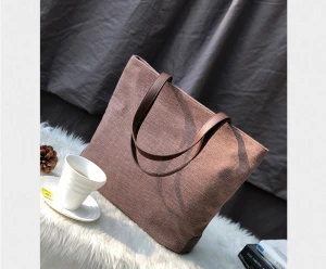 new women&#x27;s bag shoulder tote bag large capacity slung casual wild thick shopping bag