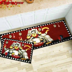Non-Slip Bath Rug Doormat Runner Carpet Set Kitchen Mat