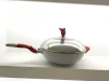 Non stick die cast aluminum korean wok with medical stone marble coating as seen on tv