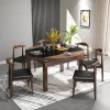 Nordic Folding Round Dining Table 6 Chairs Modern Dining Table Sets