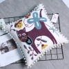 OEM Canvas Tower Embroidery Wood Sofa Seat Cushion