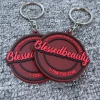 OEM design your own soft pvc rubber key chain pendant keychain