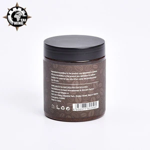 OEM Factory Supply Natural Body Scrub 200ml Arabica Coffee &amp; Coconut Milk Scrub,Cellulite and Wrinkle Reduction