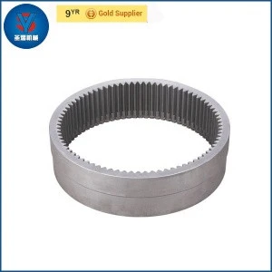 OEM high precision large carbon steel mechanical gear ring spur gear made in China