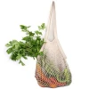 OEM ODM Cotton Reusable Net Shopping Tote String mesh Bag Organizer for Grocery Shopping & Beach