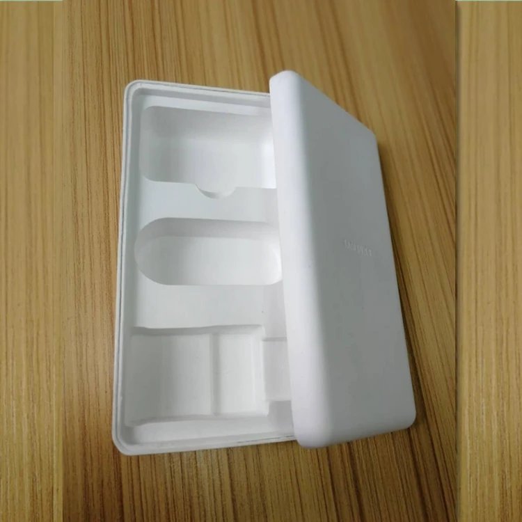 OEM ODM custom biodegradable paper tray, sugarcane pulp box, leather products, apparel, beddingcar parts packaging