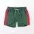 Import OEM Service White Seam Piping Nylon Plain Olive Green Custom Sweat Design Your Own Board Shorts With Side Stripe from China