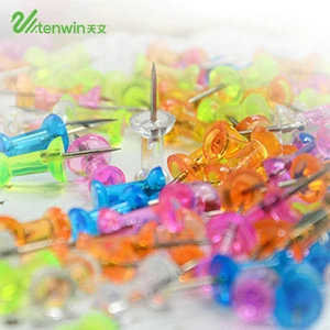 Office Equipment Tenwin 2603 colorful 50pcs push pin with PP box