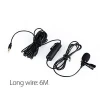 Omnidirectional Lavalier Clip-on Condenser Microphone For Camera