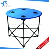 outdoor 2 height steel canvas portable folding plastic table