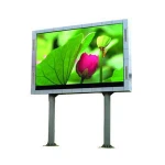 outdoor double pole advertising led display screen
