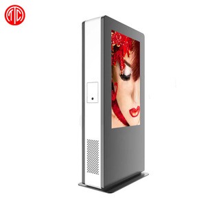outdoor double side digital signage China cheap AD Player 55 inch advertising touch screen stand lone lcd display