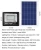Import Outdoor garden solar panel floodlight with switch with remote control led searchlight from China