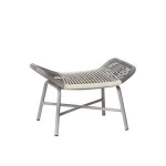 Outdoor patio furniture modern style garden set rattan ottoman stool