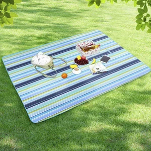 Outdoor Picnic Blanket Oxford cloth Waterproof Beach Mat , Compact Sand Proof Portable Camping Blanket with Shoulder Strap